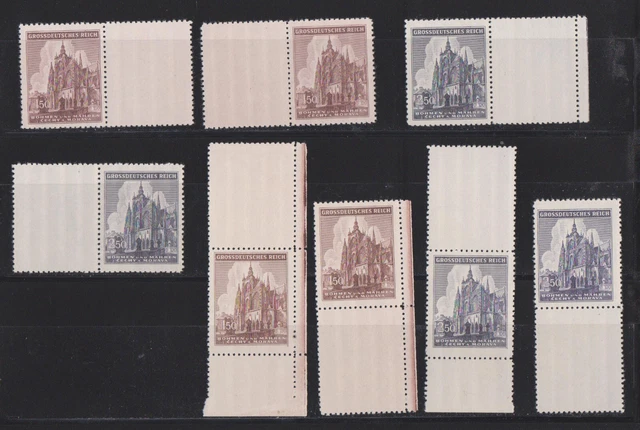Böhmen & Mähren  Mi. 140 / 41 postfr.   Marken m. Leerfeld  siehe scan