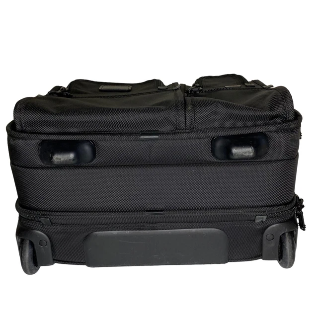 Tumi Alpha Deluxe Wheeled Briefcase Laptop Rolling Bag 26104D4 Expandable Carry 6