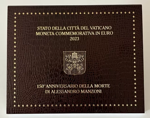 🇻🇦2 Euro BU Coincard Vatican 2023 - 150ans mort Alessandro Manzoni🇻🇦