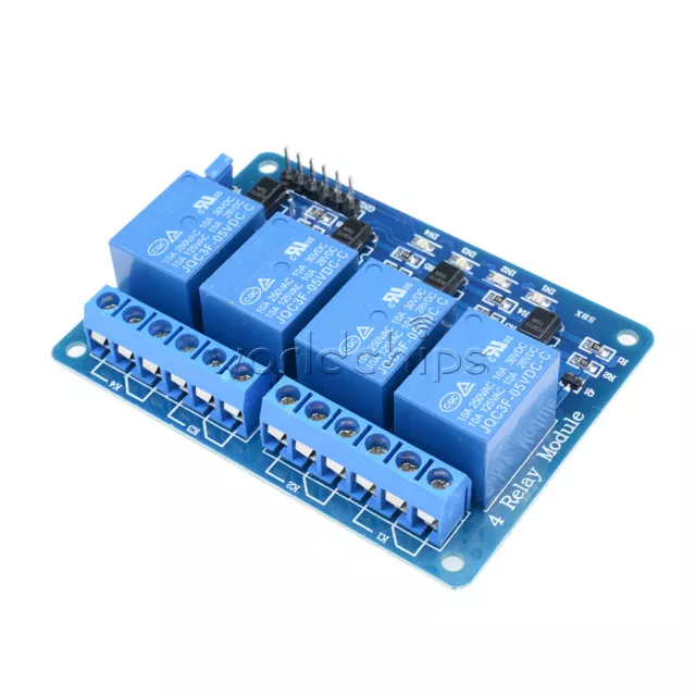 4 Four Channel Relay Module DC 5V + Optocoupler For Arduino PIC ARM AVR DSP W