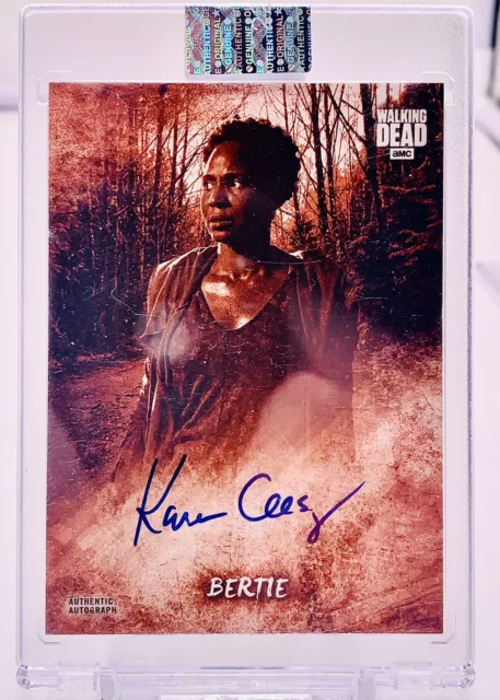 Tarjeta automática The Walking Dead Road To Alexandria Karen Ceesay/Bertie Sepia/10 SSP!