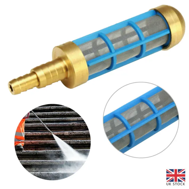 For Pressure Washer Brass HD 3/4" 1/2" Hose Water Pickup Filter Suction Strainer