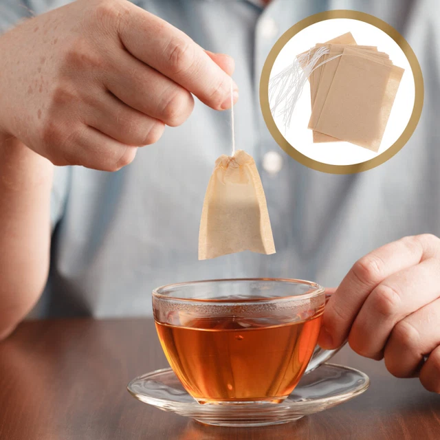 100 pz bustine di tè con foglie sfuse bustine bustine fazzoletti vaniglia