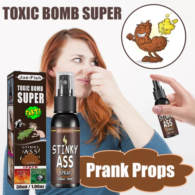 Halloween 30ml Fart Gag Spray Prank Toy Spoof Odor Terrible Smell Spray (Poo)