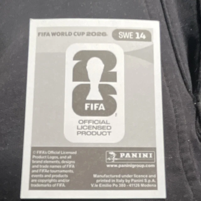Panini Fifa World Cup 2026 Sticker Swe 14 Sweden Daniel Svensson £117 