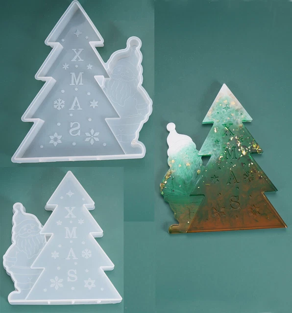 Silikon Weihnachtsbaum Weihnachtsmann Schmuck Gießform Harz Epoxy Form Handwerk