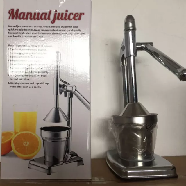 Manual Citrus Juicer Hand Press Commercial Orange Lemon Squeezer Fruit Extractor