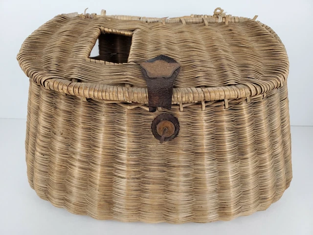 ANCIEN GRAND PANIER de marché en osier tressé. EUR 40,00 - PicClick FR