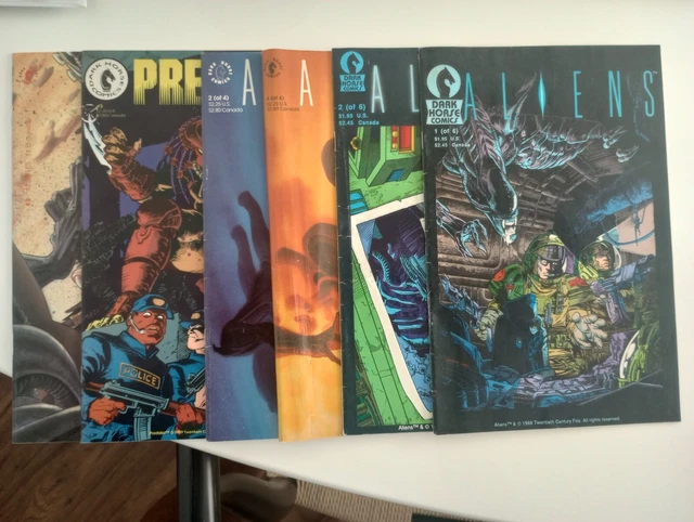 Aliens and Predator Comics Mixed Lot of 6 (Dark Horse Comics, 1990s)