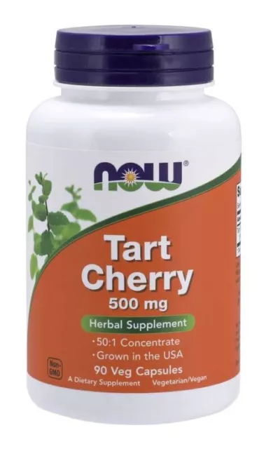 (90g, 264,56 EUR/1Kg) NOW Foods Tart Cherry, 500mg - 90 vcaps