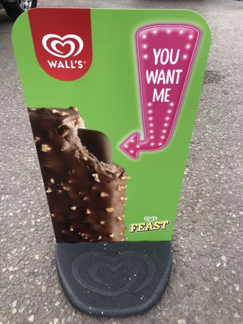 Ecoflex 2 Walls Ice Cream Pavement Board Sign Feast And Twister