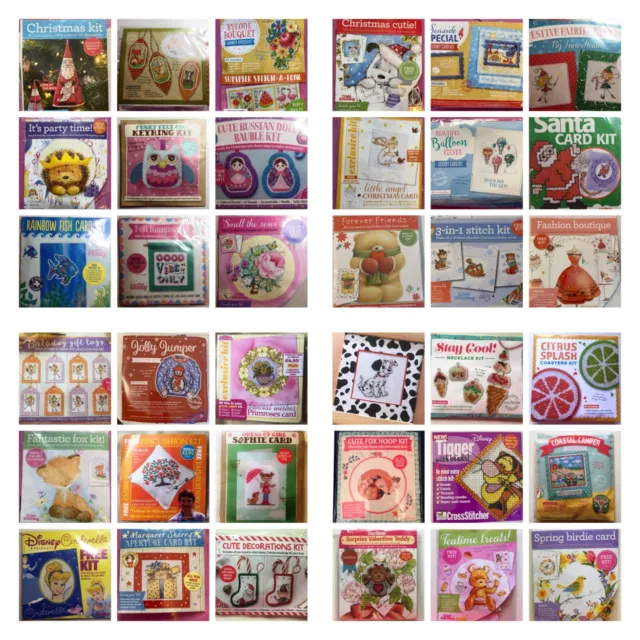 Cross Stitch Kits, All with charts - Various themes -  Multi-buy discounts.