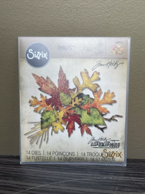 Sizzix Thinlits Fall Foilage 14PC Die Set 660955 Tim Holtz Alterations