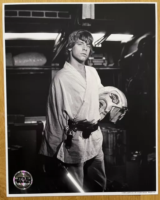 Star Wars Mark Hamill Luke Skywalker Official Pix 10 X 8 Photo A New Hope Helmet