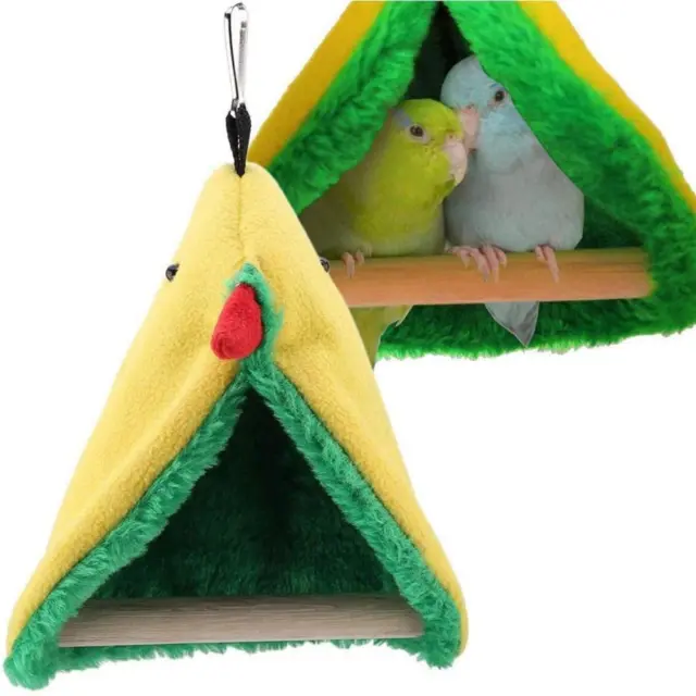 Winter Soft Cave Hanging House Sleeping Bird Bed Hammock Tent Parrot Toy