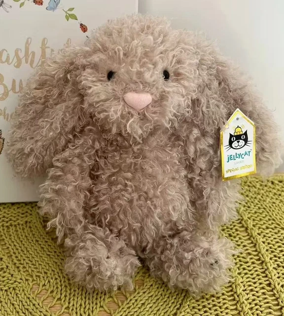 JELLYCAT BASHFUL LUXE Series Fur-Trimmed Shaped Rabbit Doll 30cm New ...