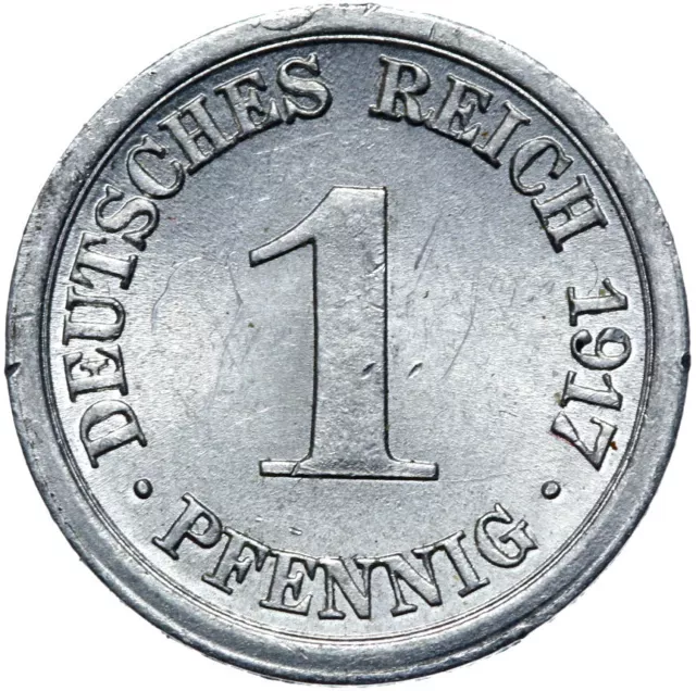 Deutsches Reich - Kaiserreich - Münze - 1 Pfennig 1917 E - Stempelglanz UNC