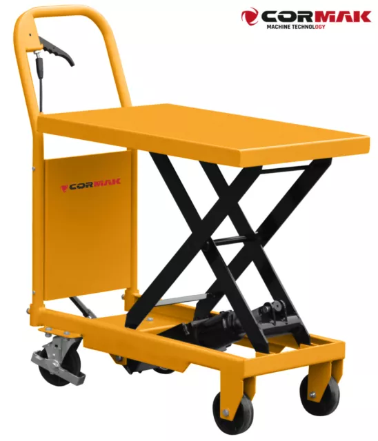 Cormak TA15 Table Elévatrice Mobile 150 Kg Manuel Plateau 600 mm Gerbeur
