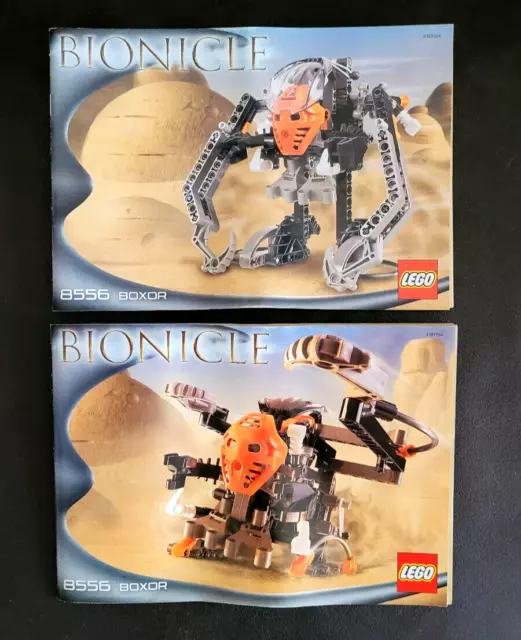 2 Notice manuel instruction booklet LEGO Bionicle Set 8556 Boxor