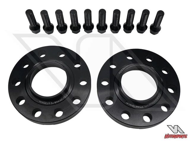 Distanziatori Ruote In Lega BMW 2x12 Mm + 2x15 Mm Neri Con - Foto 8