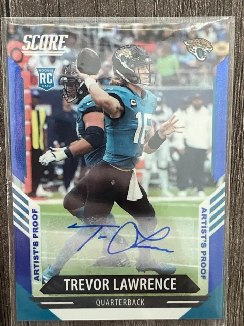 2021 Trevor Lawrence Rookie Auto  Artists Proof Blue /35 - Rare