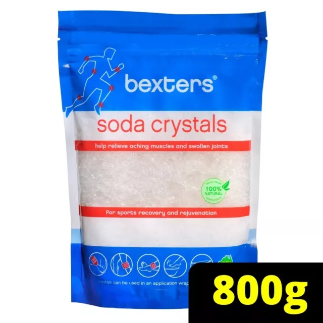 Bexters Soda Crystals 800g Help Relieve Aching Muscles Joints Sports Recovery