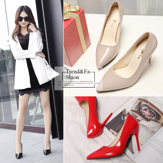 STILETTO HEEL 5 8 10CM LADIES COURT SIZE 2 6.5 HIGH HEEL WOMENS SHOES party 27.74 PicClick UK