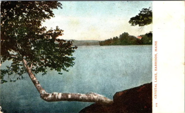Crystal Lake, HARRISON, Maine Postcard