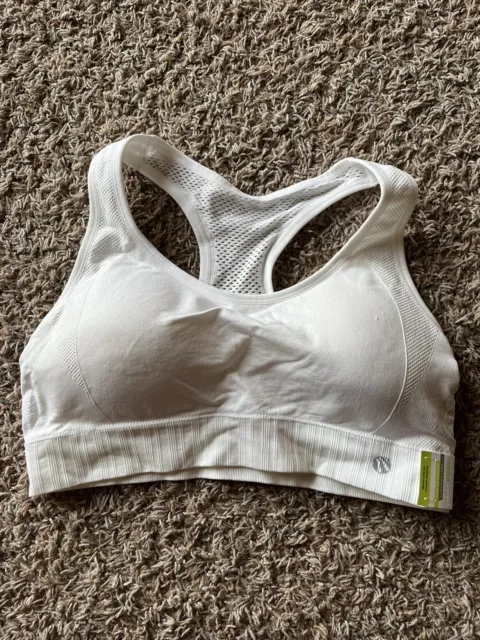 Marika Sport Performance Seamless Sports Bra BRAND NEW Size XL White NWT