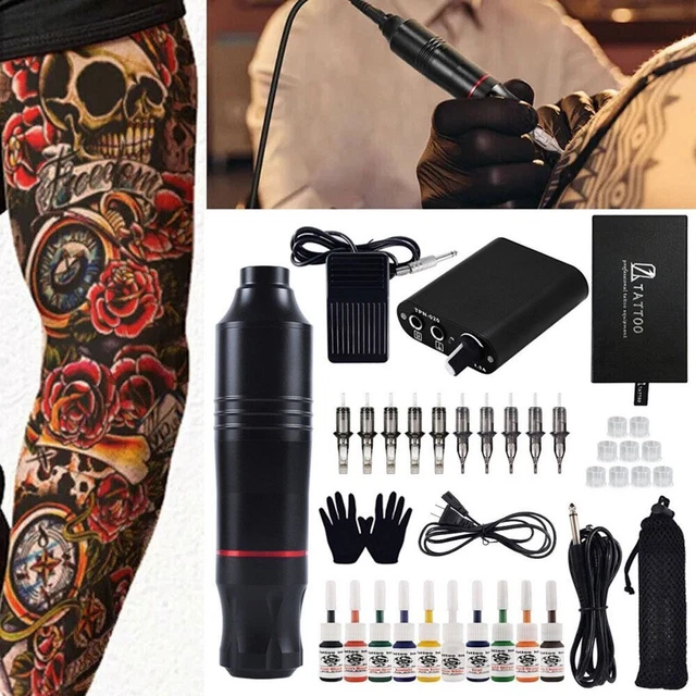 Dauerhaft Tattoo-Maschinen-Kits Strom versorgung Make-up-Maschine Drehstift