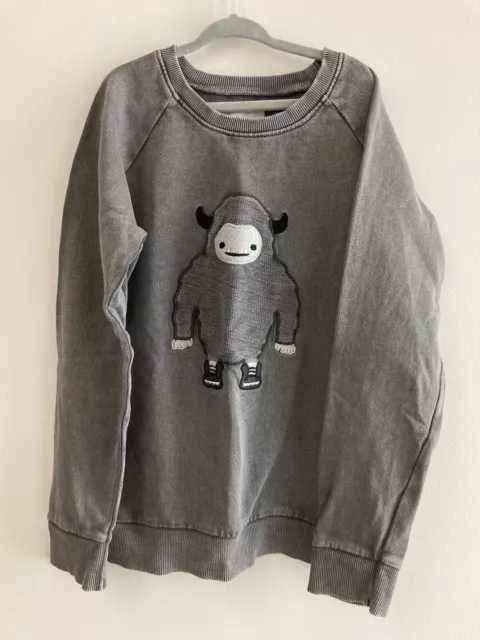 HUX Yeti Sweater, Washed Grey Size 8
