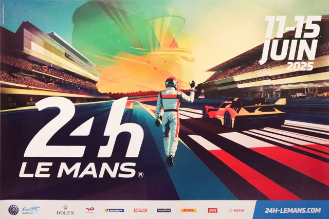 Grande Affiche Originale Française - Course Moto Le Mans / Grand Prix - Année 2017