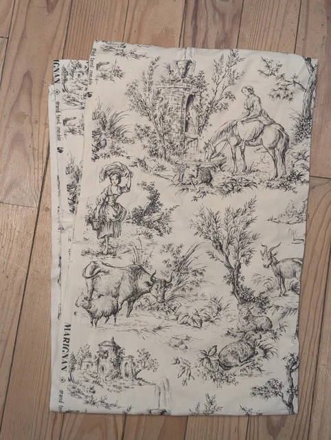 Grand Coupon De Tissu Vintage Années 60 - Parfait Pour La Couture Créative !