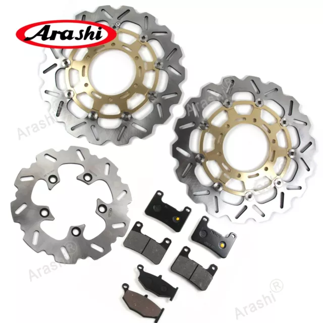 Front & Rear Brake Rotors Brake Pads For Suzuki GSXR600 / GSXR750 2008 - 2010 G