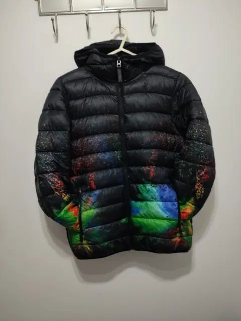 Boys Next Puffa Jacket/Coat Black Hooded Full Zip Age 12 Years