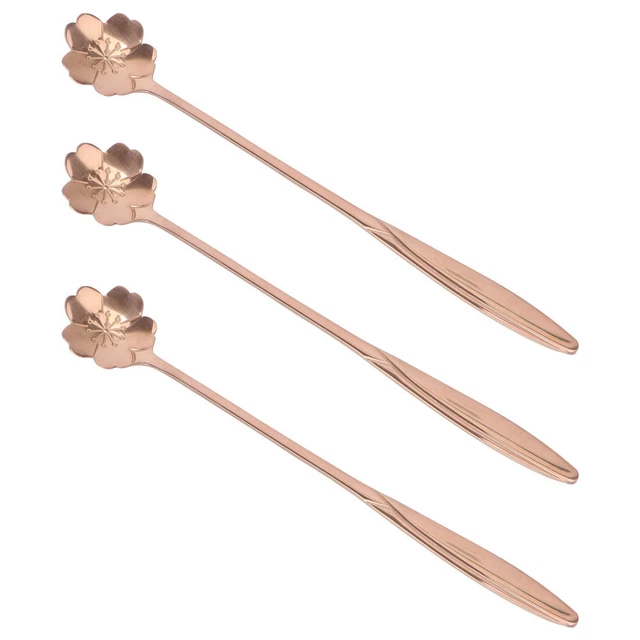 3 cucharas de café para mezclar espaguetis de acero inoxidable