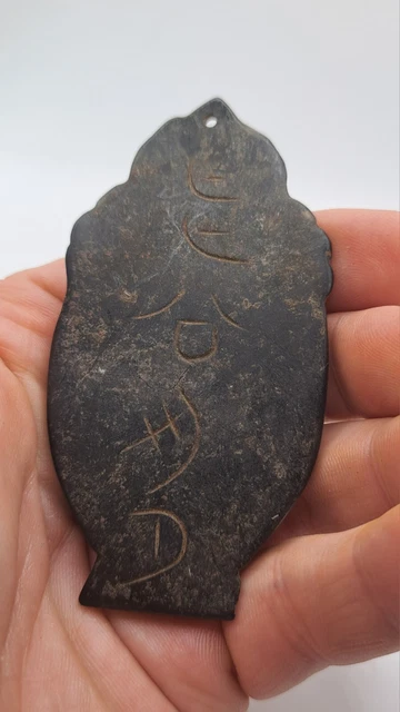 Chinese OLD Hongshan Stone / Jade Hand  Carved Amulet / pendant