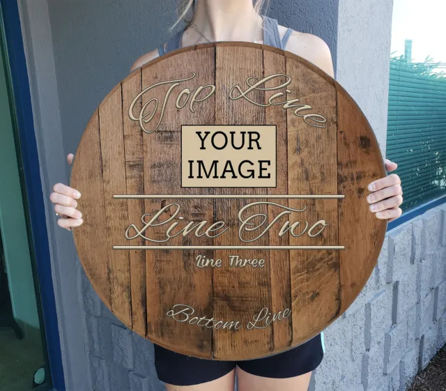 Personalized Wine Bar Sign Classy Rustic from Whiskey Barrel Wall Art