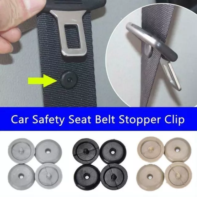 5Pairs Universal Clip Seat Belt Stopper Buckle Button Car Fastener New FAST