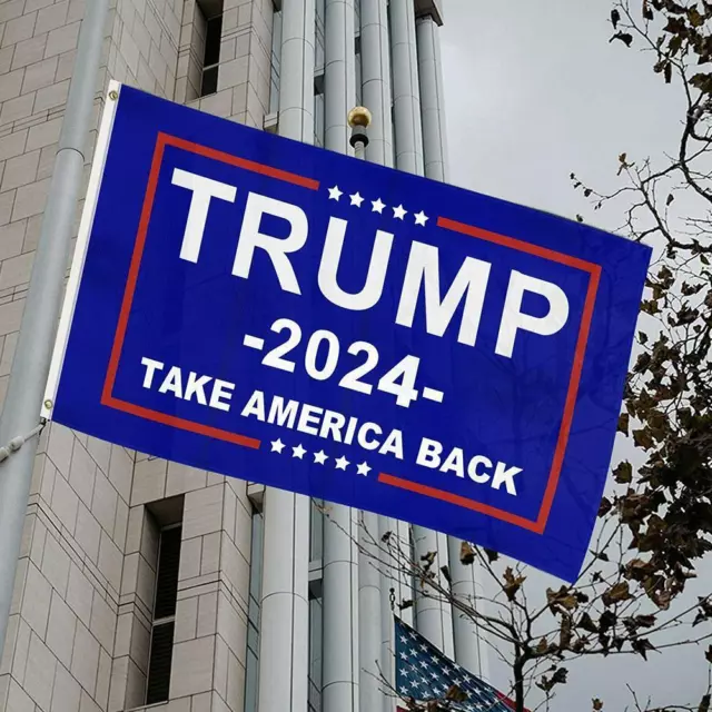 Bandiera Trump 2024 3x5 esterno interno - bandiera salva l'America di nuovo L9D6