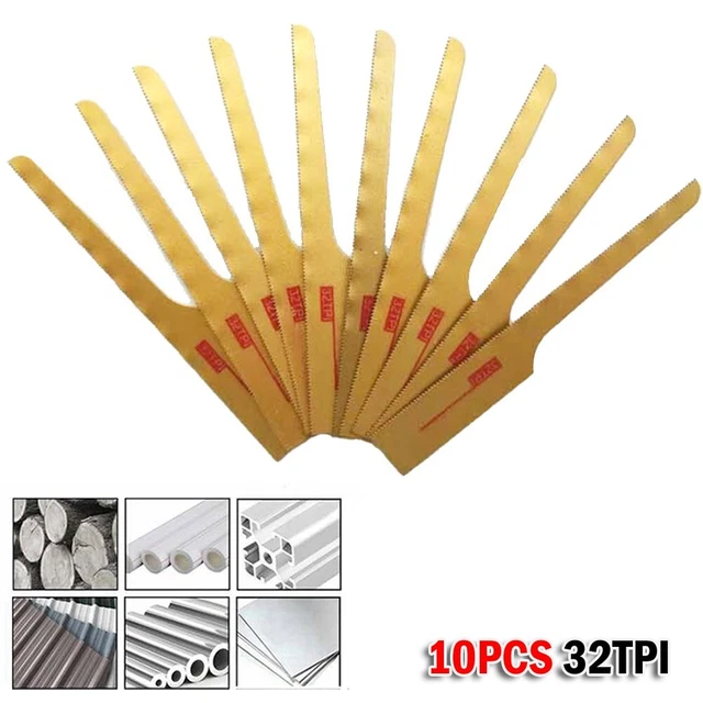 Juego de hojas de sierra neumática de 10 piezas para carpintería metal y para