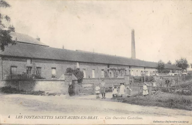 Cpa 60 Les Fontainettes Saint Aubin En Bray / Cite Ouvriere Castellino