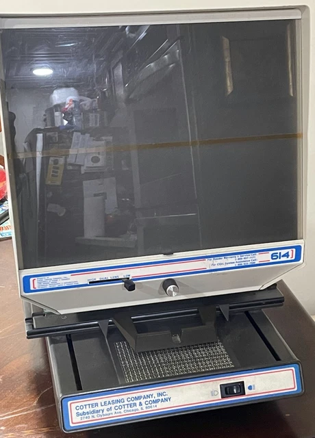 Datagraphix Model 614 Microfiche Reader & True Value Microfiche FREE SHIPPING
