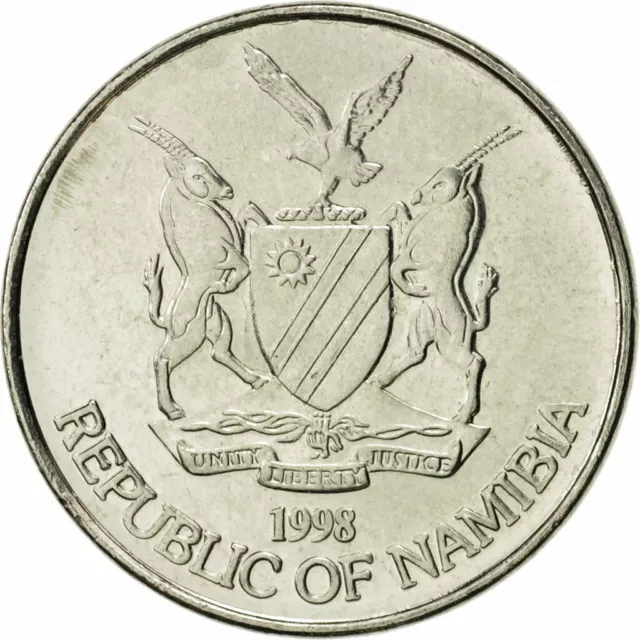 [#467967] Münze, Namibia, 10 Cents, 1998, Vantaa, VZ, Nickel plated steel, KM:2