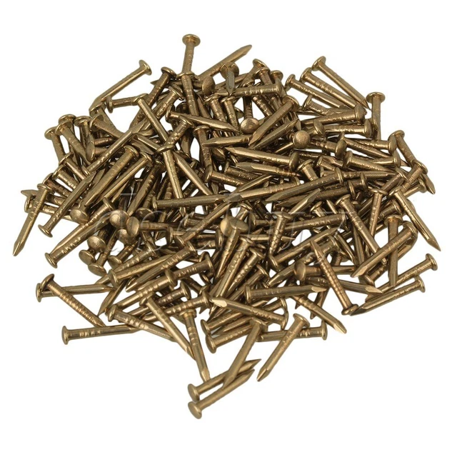 Copper Furniture Miniature Nail with Round Head 10mm Pack of 100