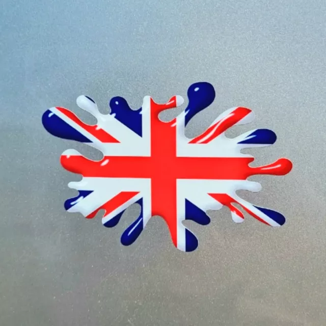 UK British Union Jack Flag Splat Vinyl Sticker Decal For Car Van Window 120x80mm