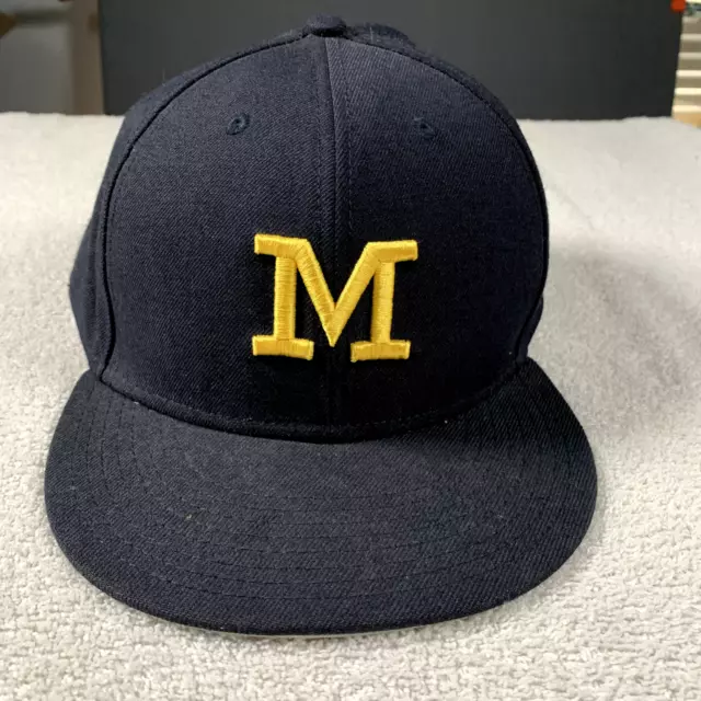 Nike Jumpman Mens Hat Cap Michigan Wolverines Navy Fitted Size 8