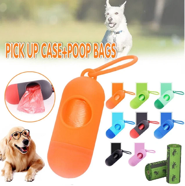 Pet Pouch Dog Poop Bag Container Dispenser Puppy Pick Up Poo Waste Bags Holder
