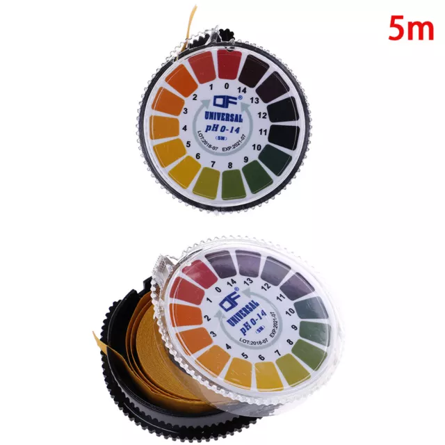 1Roll/5m laboratory ph indicator test strip 0-14 paper litmus alkaline NWU.OZ