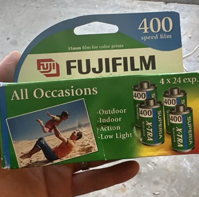 Fujifilm Superia X-TRA 400 Speed 35mm 4 Pack x 24 Exposures Expiration 2005